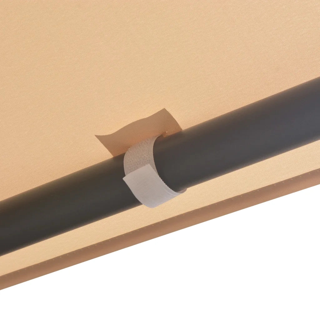 Gazebo | Pergolato Padiglione Tenda Tettoia 3x3 m Acciaio Beige