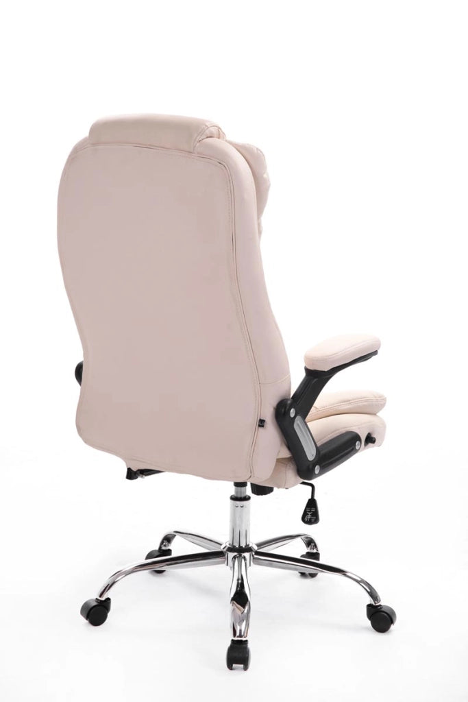 Sedia da ufficio Thor in similpelle crema