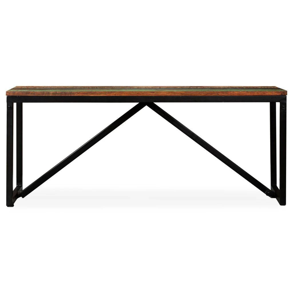 Panca/pouf/sgabello/panca mobile 110 cm in legno massello di recupero 3002127
