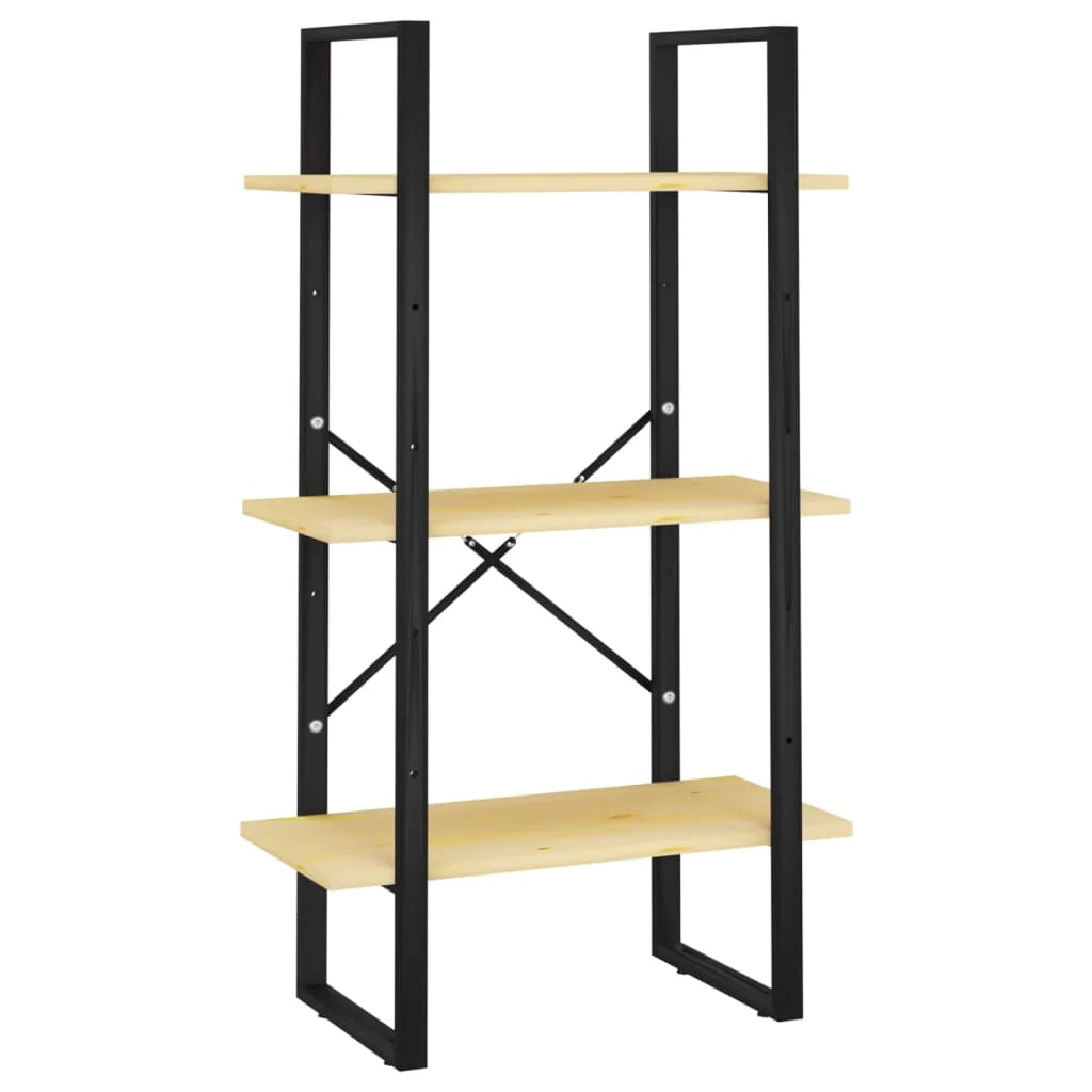 Scaffale portaoggetti 60 x 30 x 105 cm in legno massello di pino 02_0000686