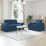 Set di divani 2 pcs Blu 162 x 80 x 82 cm Tessuto
