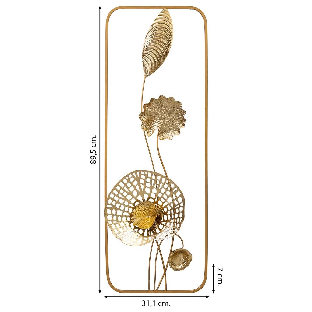 Carta da parati decorativa in metallo 31,1x89,5x7,0