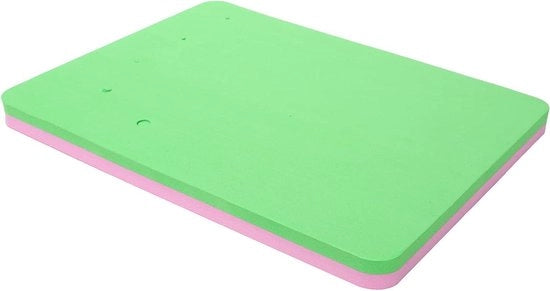 Panno di spugna rettangolare per fiori di zucchero con 5 fori per la decorazione dei dolci - Rosa Verde - Strumenti per la modellazione della pasta da modello per la sospensione in asciugatura