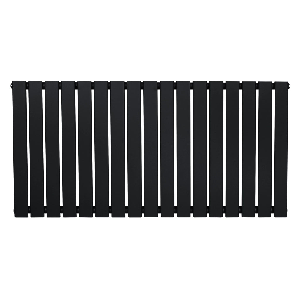 Radiatore Orizzontale Design Piatto Colonna Singola Nero 600x1190 mm