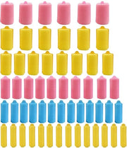 56 pezzi di rulli per capelli in spugna - stile per capelli flessibili - portatile e morbido - adatto per donne e bambini - rulli per capelli - perfetti per -