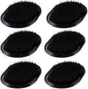 6 set di spazzole e pettini per la sacchettona, spazzole per la mano, pettine portatile, spazzola per la barba, spazzola creativa per la testa, pettini per uomo e animali domestici