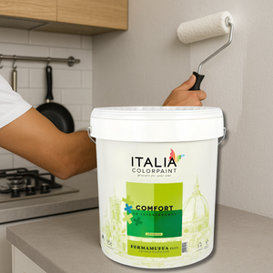 Idropittura lavabile traspirante bianca interni umidità comfort fermamuffa plus *** formato 2.5 lt, confezione 1
