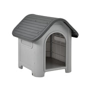 Cuccia in PVC con foro di ventilazione 75 x 59 x 66 cm grigio e nero 03_0007984