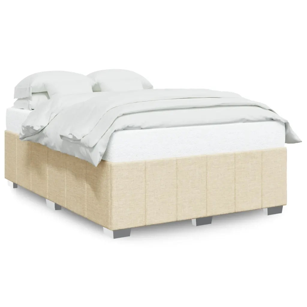 Giroletto senza Materasso Crema 140x190 cm in Tessuto