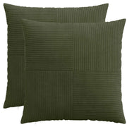 Federa 2 pcs ALMELO Verde 80 x 80 cm corduroy 915705