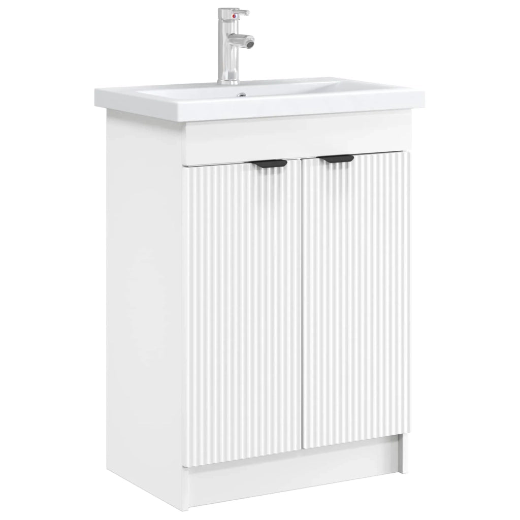 Mobiletto da bagno sotto il lavello Bianco 78,5 x 37,5 x 81 cm
