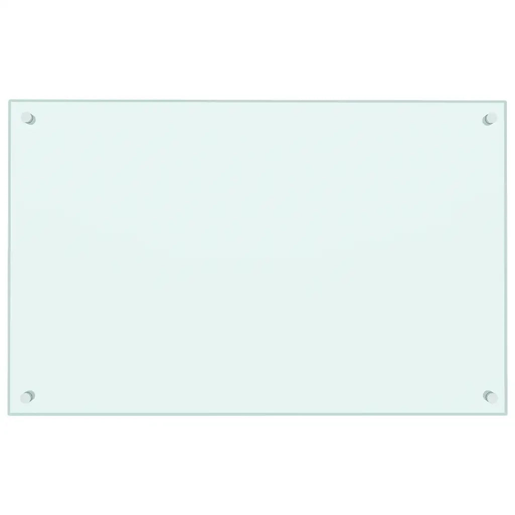 Paraschizzi per Cucina Bianco 80x50 cm in Vetro Temperatocod mxl 121075