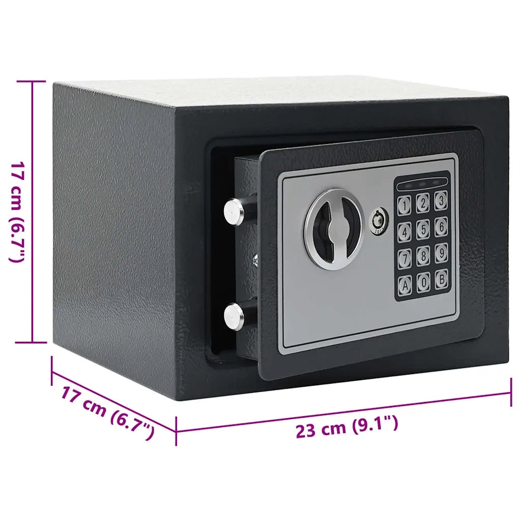 Cassetta di sicurezza digitale Grigio scuro 23 x 17 x 17 cm CFW5115413