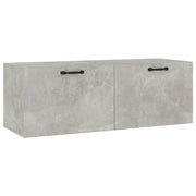 Armadietto a Muro | Mobile Pensile Grigio Cemento 100x36,5x35 cm Legno Multistrato