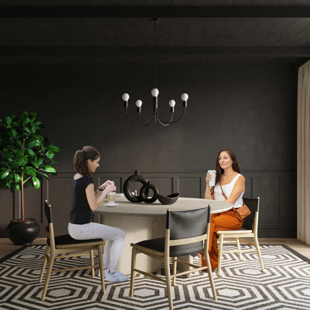 Lampadario Pure Lume MINIMO 3 luci nero metallo PU.0856