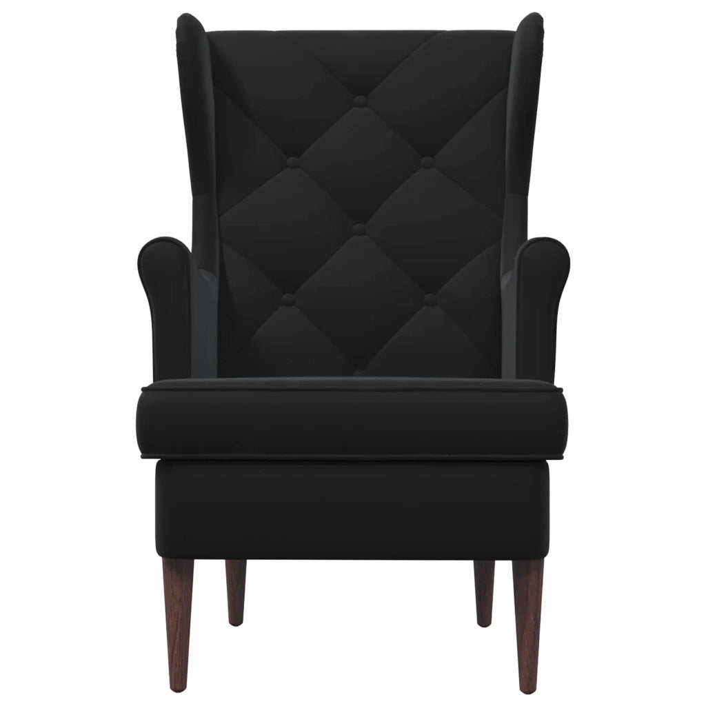 Divano Sedia-Poltrona-Poltroncina Nero Velluto 485549