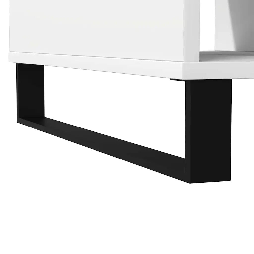 Tavolino da Salotto Bianco 104x60x35 cm in Legno Multistrato