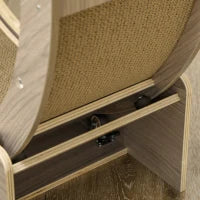 Ruota per Gatti 91x33.5x94 cm con freno, color Noce