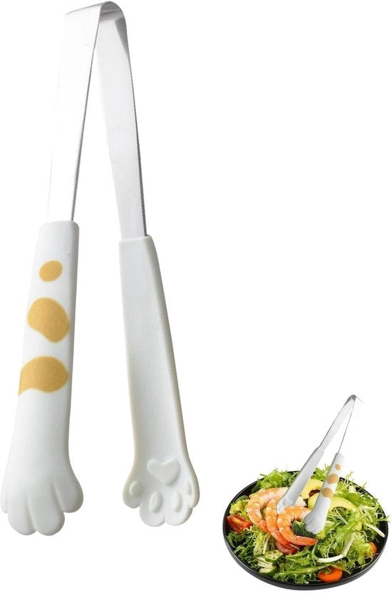 Tang da Cucina Multifunzionale in Acciaio Inossidabile - Modello Piccolo - Progettato come Coda di Gatto - Leggero e Facile da Maneggiare