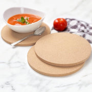 Onderzetters in gom, 20 cm, confezione da 6 pezzi, grandi e spessi sottofondi, resistente al calore e assorbente, per pentole, padelle, piatti, sottofondi multifunzionali, per