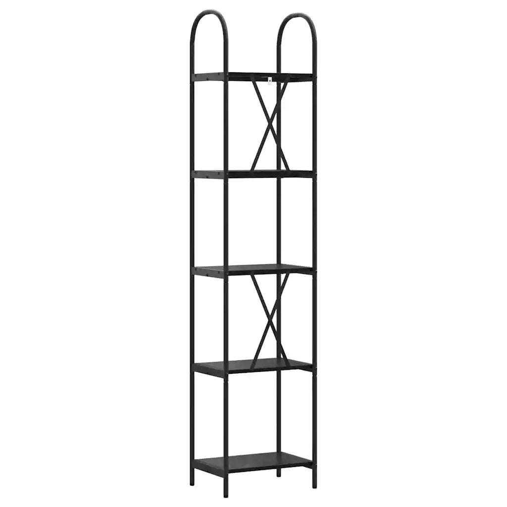 Libreria Rovere Nero 40 x 30 x 183 cm Legno multistrato