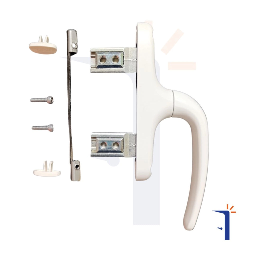 Maniglia Giesse Unica Apex 01154 per persiane e finestre vari colori Colore: Bianco