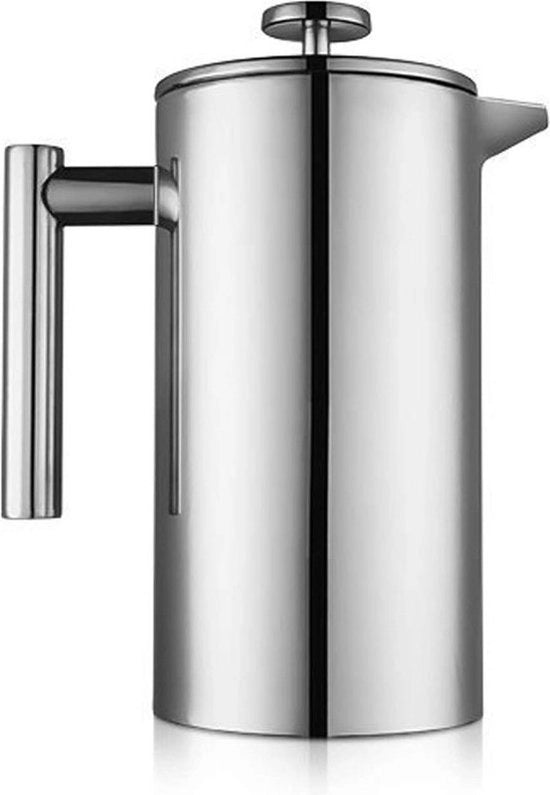 Caffettiera a pressione in acciaio inossidabile a doppia parete 15 litri con caffettiera e 2 set di filtro zinco