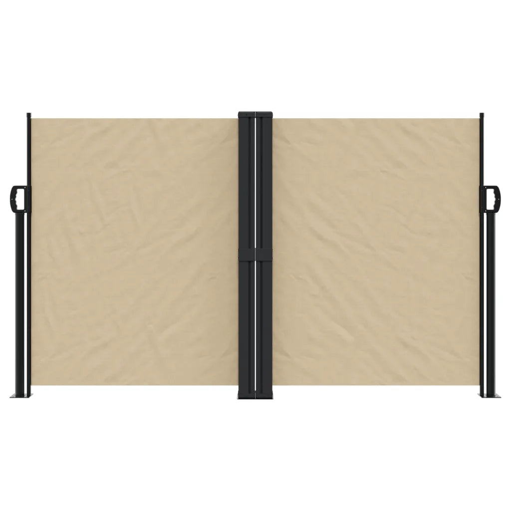 Tenda da Sole Laterale Retrattile Beige 140x1000 cm