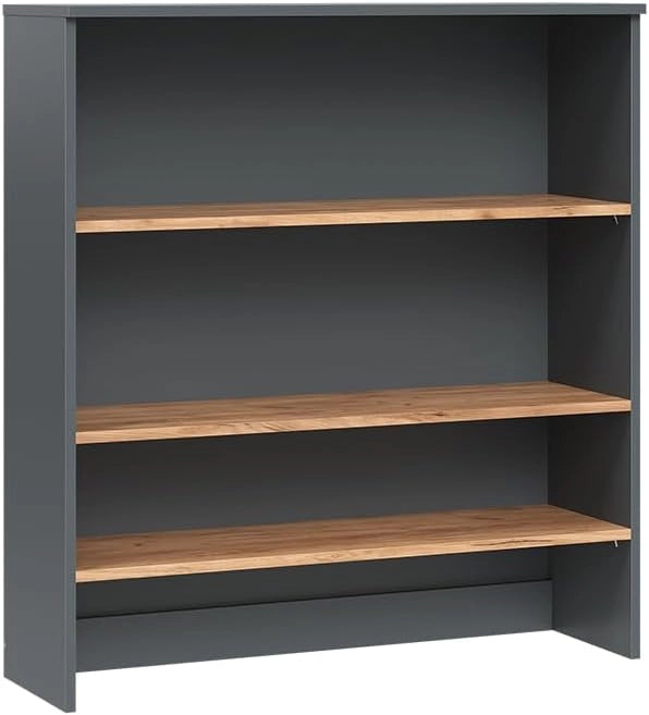 Mobile da bagno Viktor, Antracite/quercia dorata, 68 x 100.4 cm con ripiani aperti, da montare a parete per spazio aggiuntivo nel bagno