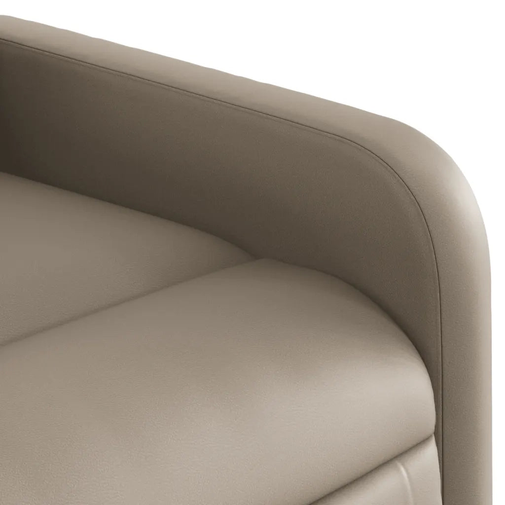 Poltrona | Sedia Relax Reclinabile Cappuccino in Similpelle