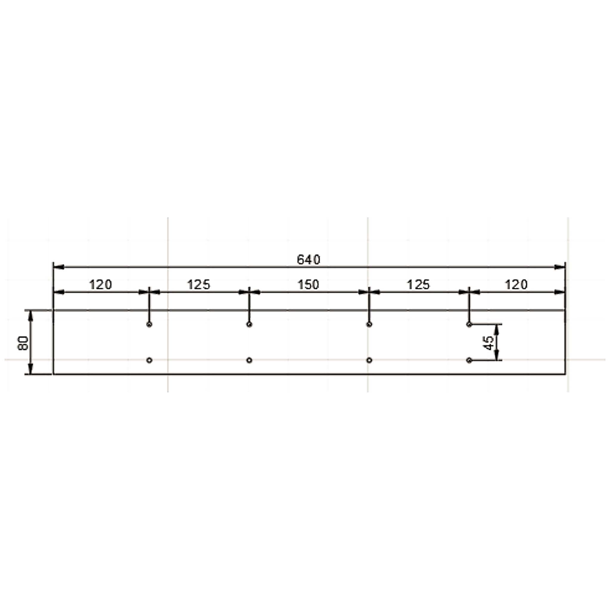 Base per tavolo 64x40 cm verniciatura a polvere nero Gambe quadrate tavolino