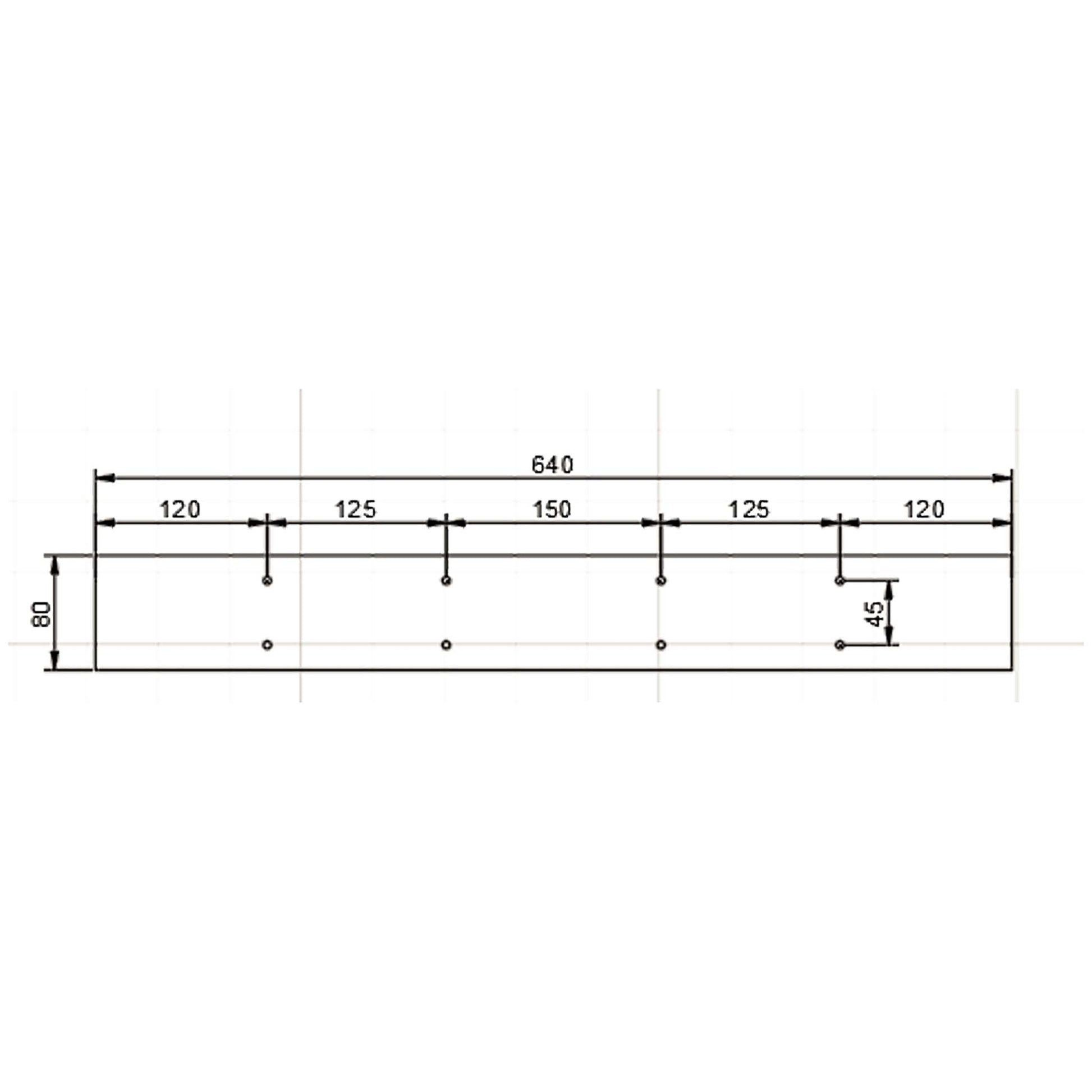 Base per tavolo 64x40 cm verniciatura a polvere nero Gambe quadrate tavolino