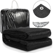 Tappeto da Campeggio Tappeto da Caravansito Tappeto da Tenda 250x550cm Nero 13 Pennelli per Terra