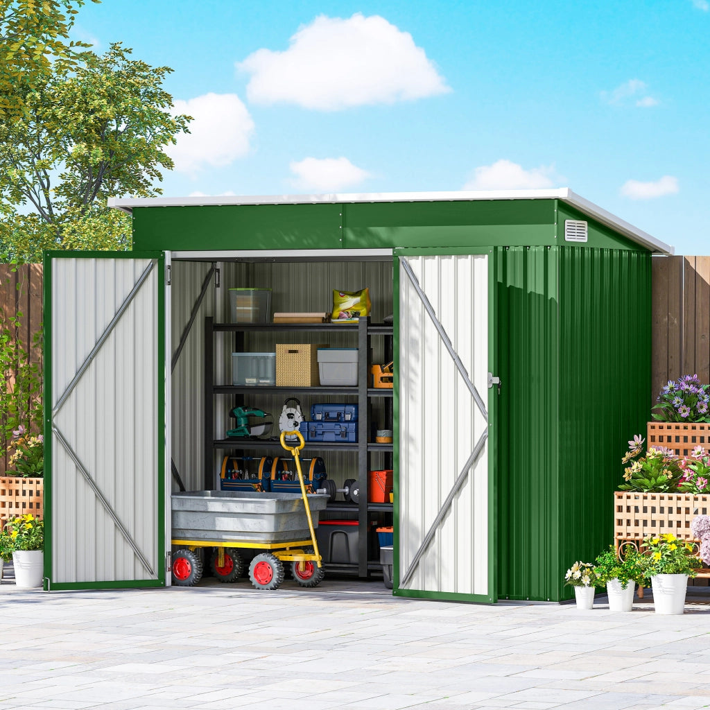 Casetta da Giardino 2,7 m2 ¨C zephmum ¨C Verde 234x132x185 cm