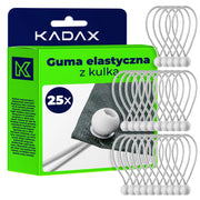 Set di elastici per teloni KADAX con sfera, 15 cm, 25 pezzi.