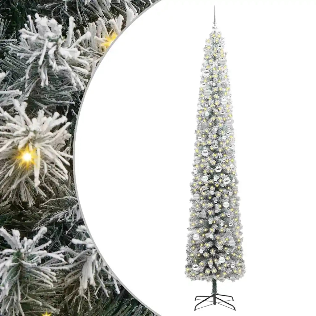 Albero di Natale artificiale con 300 LED Verde 270 cm 3395058