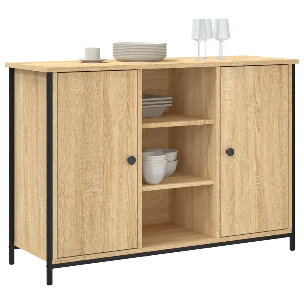 Credenza Rovere Sonoma 100x35x70 cm in Legno Multistratocod mxl 83405