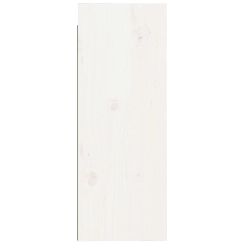 Pensili 2 pz Bianchi 30x30x80 cm in Legno Massello di Pino 813498
