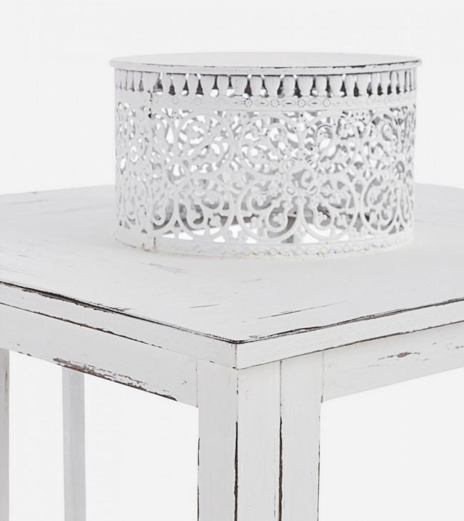 Set 3 Lanterne Astana Bianco in Legno