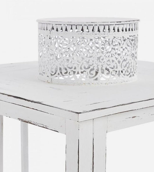 Set 3 Lanterne Astana Bianco in Legno