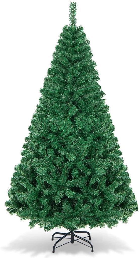 Albero di Natale Verde 150/180/210/240 cm Folto Sintetico, Albero di Natale per Feste, Case, Uffici, Negozi, Bar, Supporto in Ferro, Rami Spessi (180 cm)