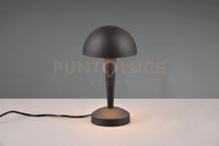 CANARIA LAMPADA DA TAVOLO METALLO NERO E ORO TOUCH CON LAMPADINE DIMMERABILE INCLUSA ATTACCO E14  4,9W 470lm, 3000K H. 26,5CM