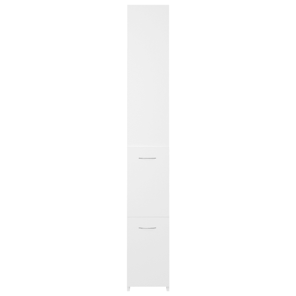 Armadietto da Bagno Bianco 25x26,5x170 cm in Legno Multistrato 808431