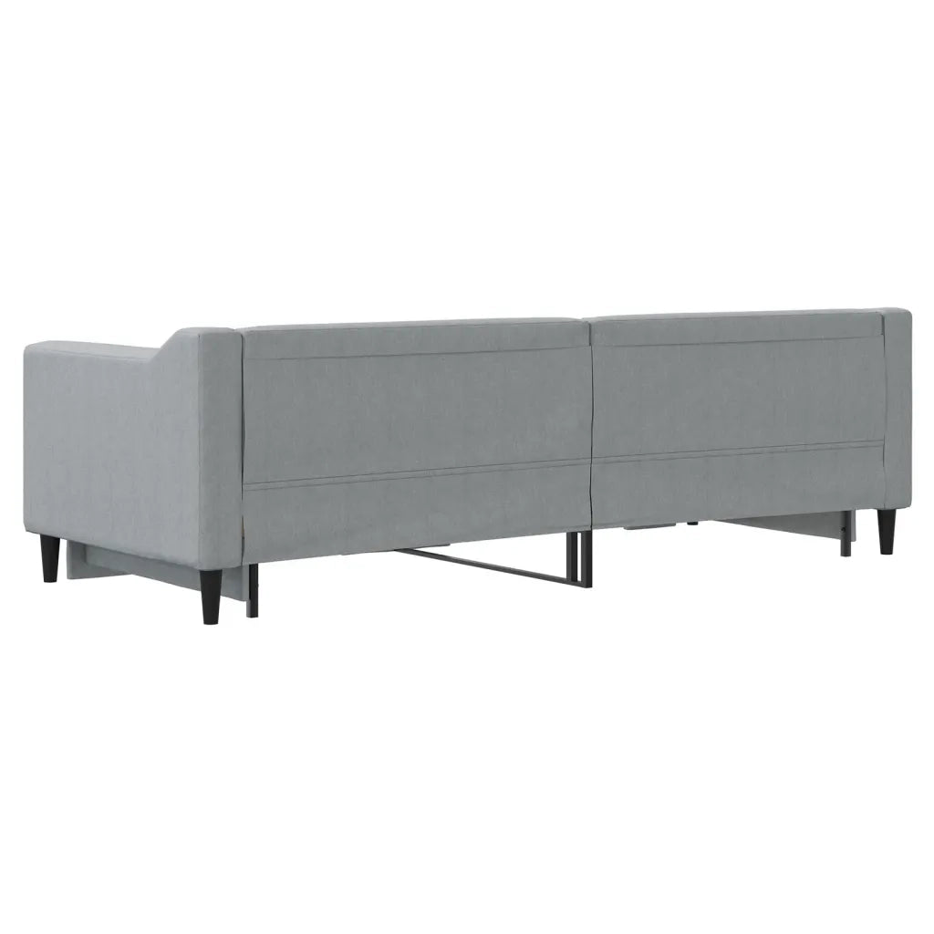 Divano letto | Sof¨¤ letto | Letto singolo Estraibile Grigio Chiaro 80x200 Tessuto
