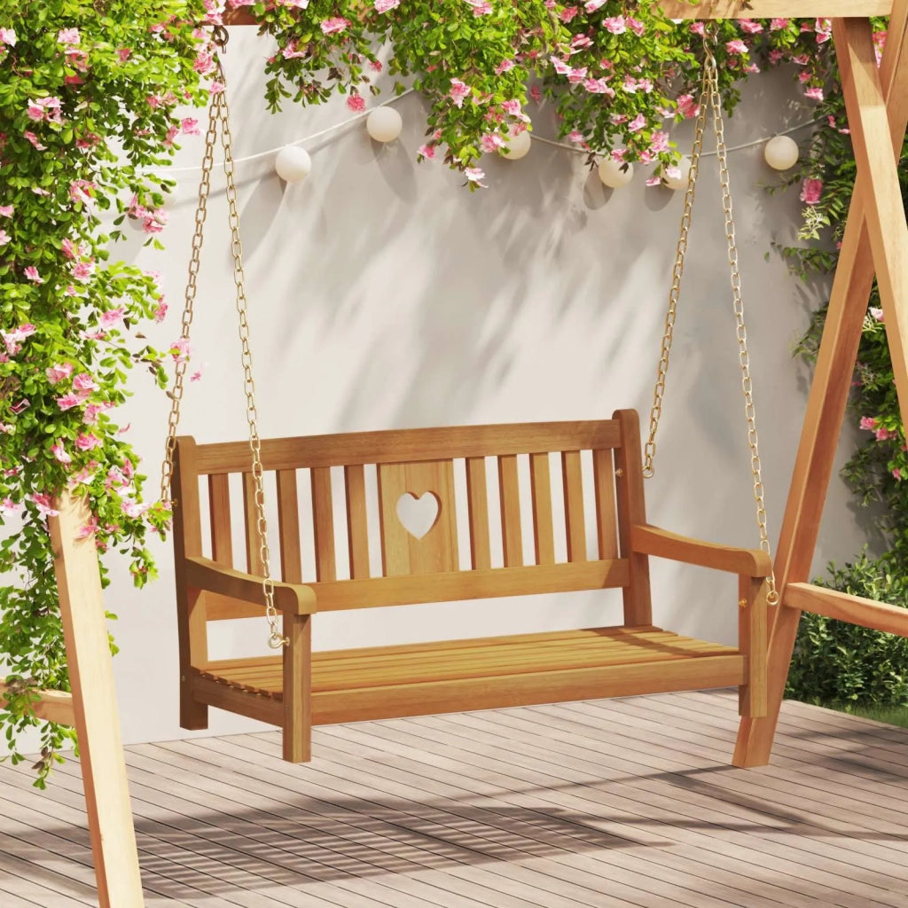 Panchina Altalena da Giardino Naturale 110 x 56 x 58 cm 42028093