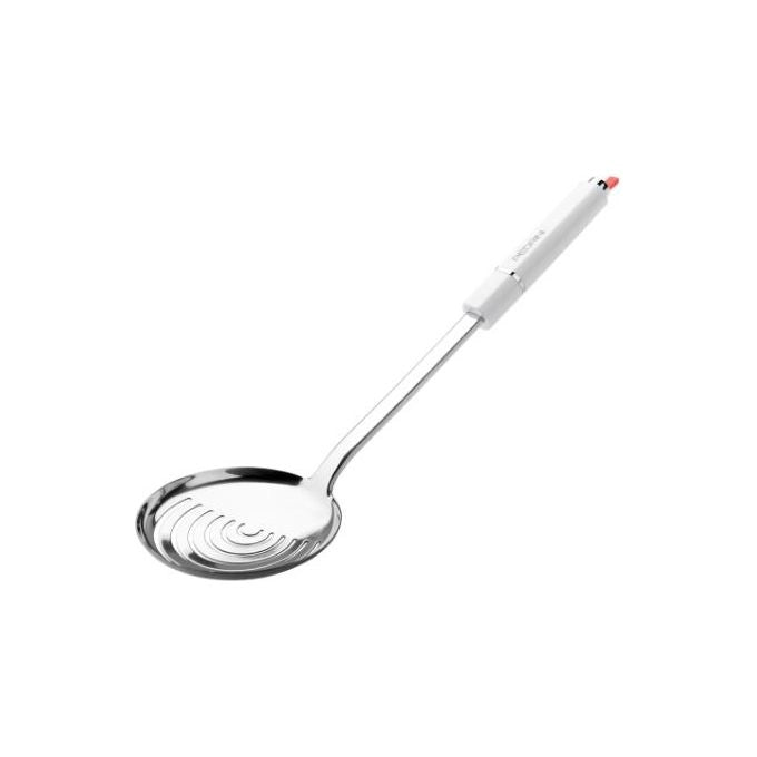 Pedrini Schiumarola Lillo Stile Inox Lucido e Bianco