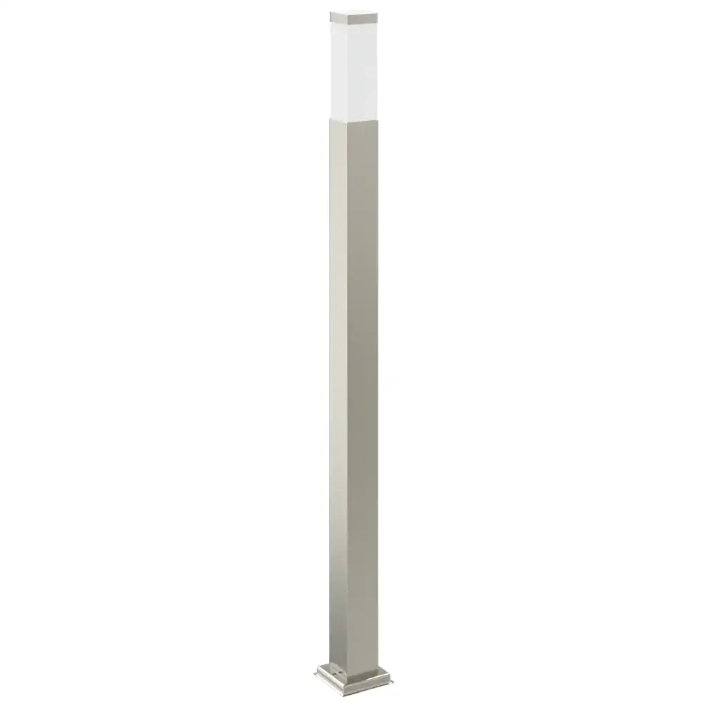 Lampada a paletto con sensore e presa 110 cm Acciaio Inox IP44 4006069