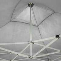 Gazebo Richiudibile Pieghevole 3x3m in Acciaio e PVC Impermeabile Bianco