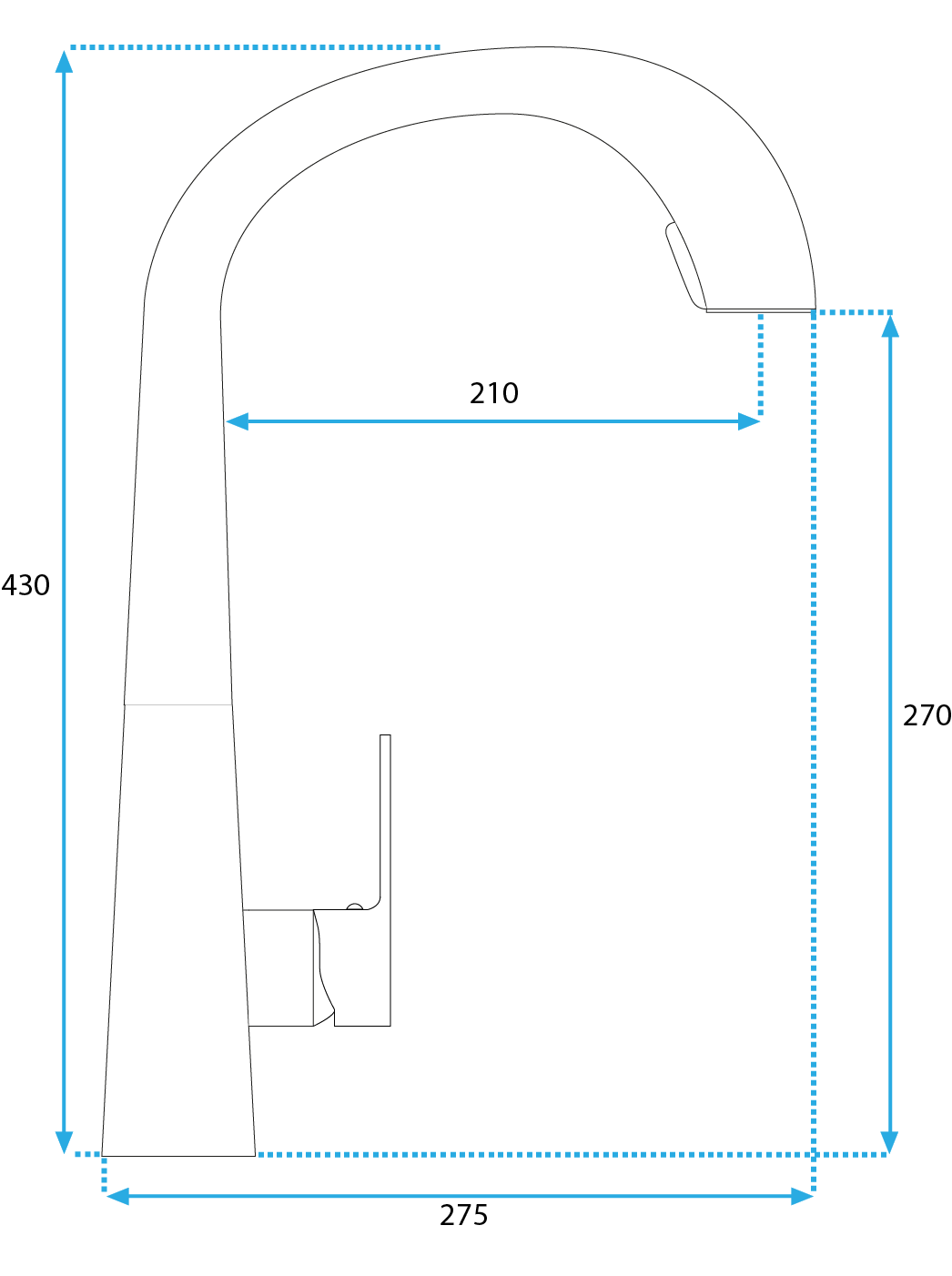 Rubinetto Da Cucina Rea Ross Brush Nickel Inox