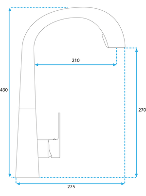 Rubinetto Da Cucina Rea Ross Brush Nickel Inox
